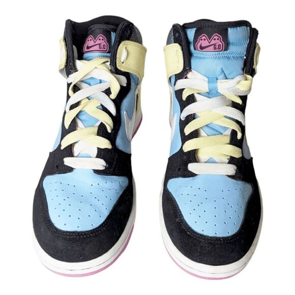 NIKE Dunk High 'High Powder Blue Lemon' Sneakers Size 10 - Picture 4 of 9